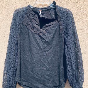 Free People Black Shirt Size Small